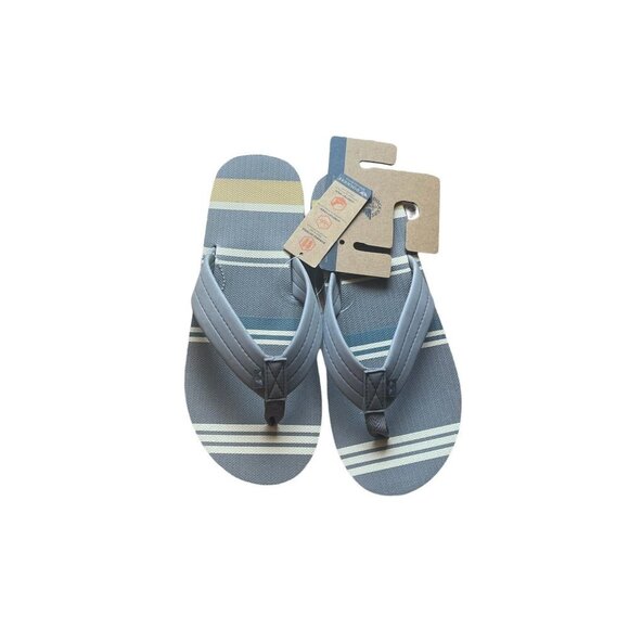 Dockers Mens Levis Flip Flops Color Grey Size 10 New - Picture 1 of 5